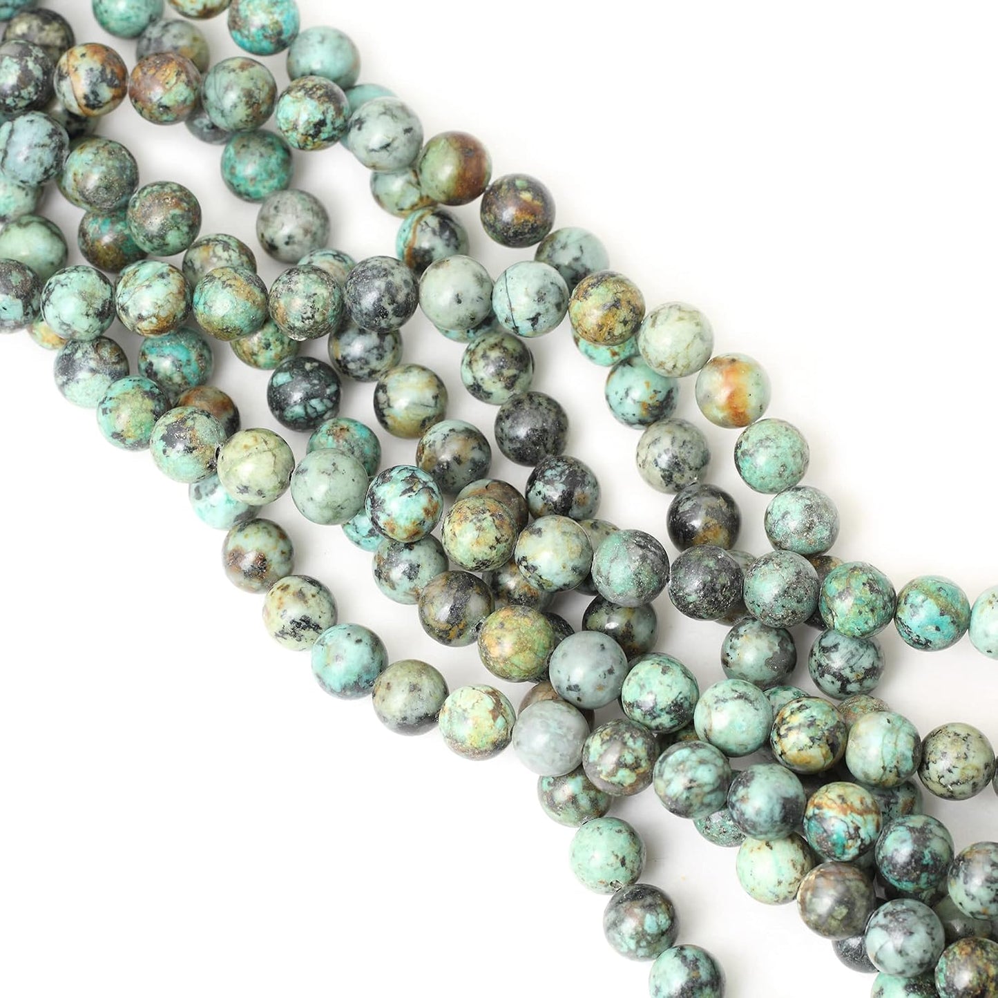 60PCS 6mm Natural Yellow Lemon Jade Gemstone Round Loose Beads for Jewelry Making DIY Findings 1 Strand 15"