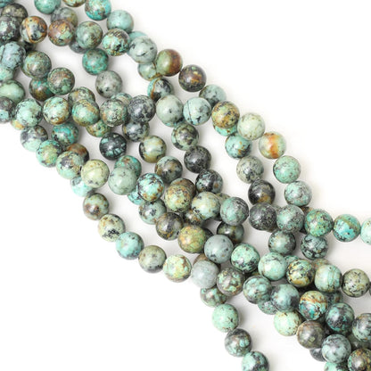 60PCS 6mm Natural Yellow Lemon Jade Gemstone Round Loose Beads for Jewelry Making DIY Findings 1 Strand 15"