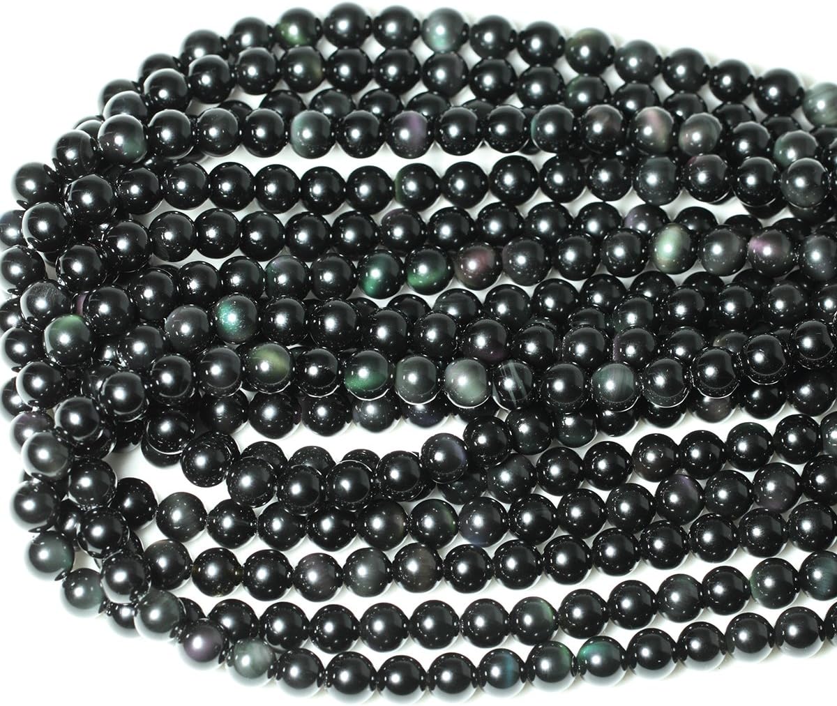 60PCS 6mm Natural Yellow Lemon Jade Gemstone Round Loose Beads for Jewelry Making DIY Findings 1 Strand 15"