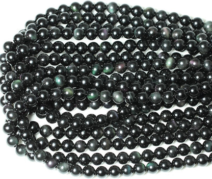 60PCS 6mm Natural Yellow Lemon Jade Gemstone Round Loose Beads for Jewelry Making DIY Findings 1 Strand 15"