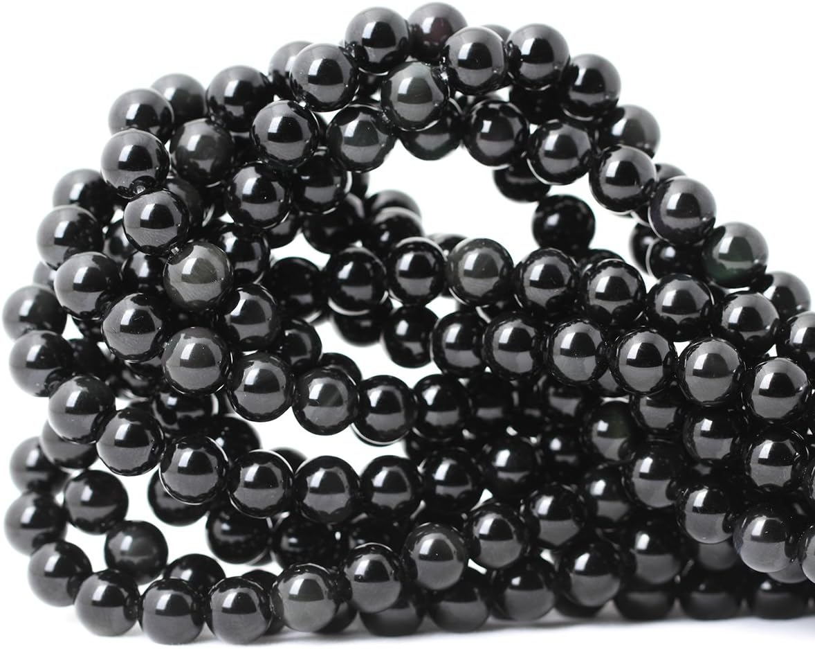 60PCS 6mm Natural Yellow Lemon Jade Gemstone Round Loose Beads for Jewelry Making DIY Findings 1 Strand 15"