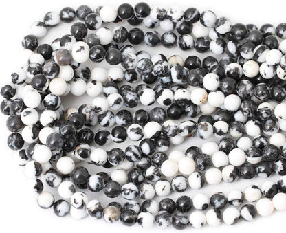 60PCS 6mm Natural Yellow Lemon Jade Gemstone Round Loose Beads for Jewelry Making DIY Findings 1 Strand 15"