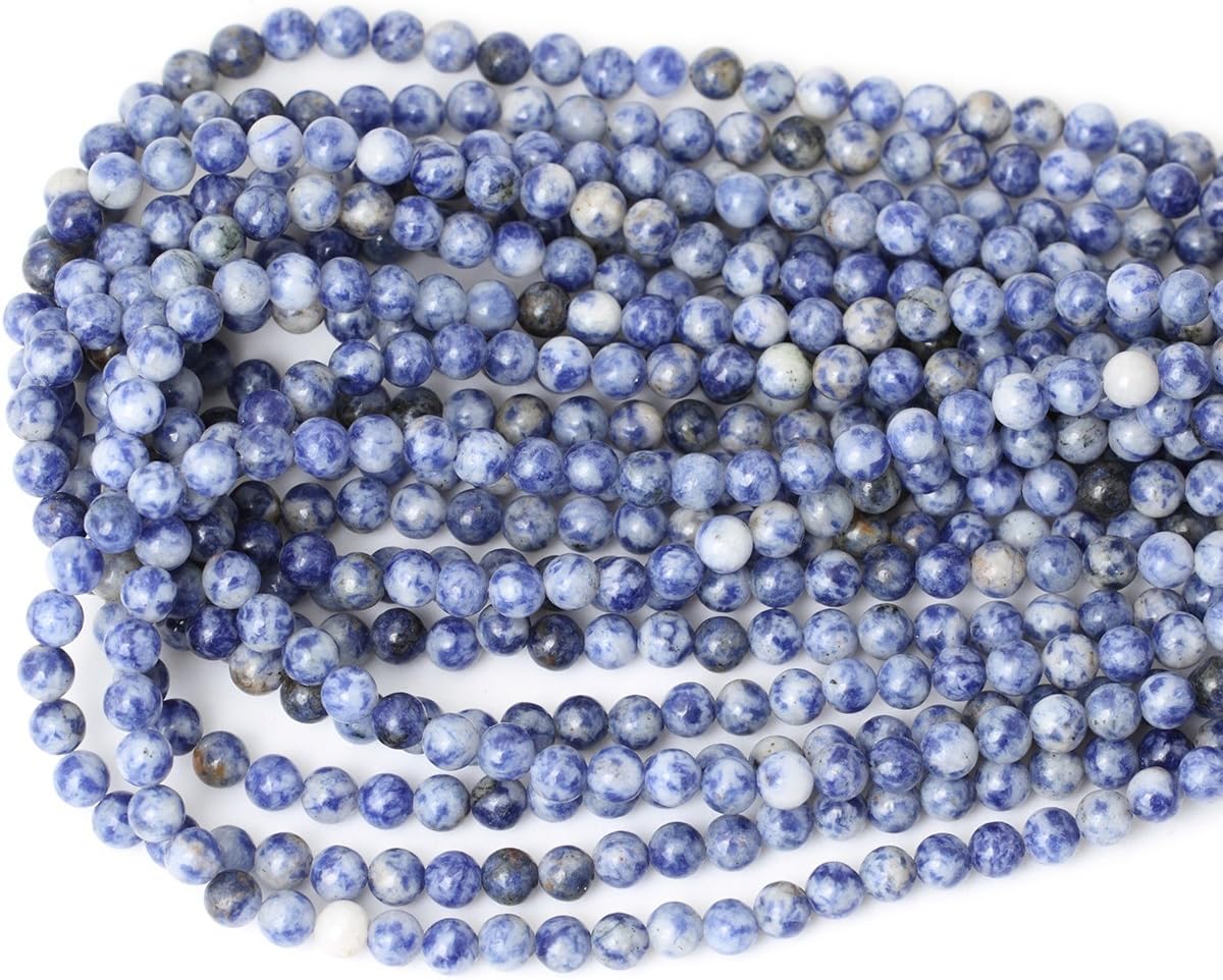60PCS 6mm Natural Yellow Lemon Jade Gemstone Round Loose Beads for Jewelry Making DIY Findings 1 Strand 15"