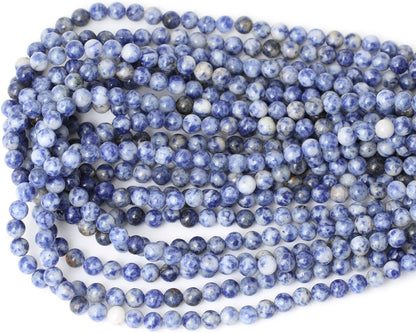60PCS 6mm Natural Yellow Lemon Jade Gemstone Round Loose Beads for Jewelry Making DIY Findings 1 Strand 15"