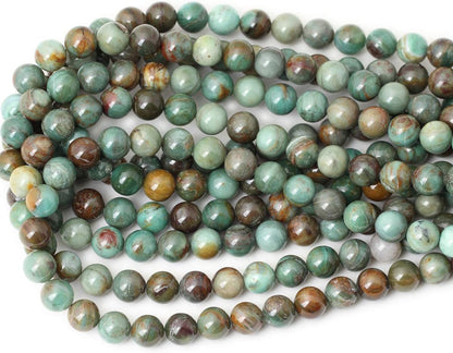 60PCS 6mm Natural Yellow Lemon Jade Gemstone Round Loose Beads for Jewelry Making DIY Findings 1 Strand 15"