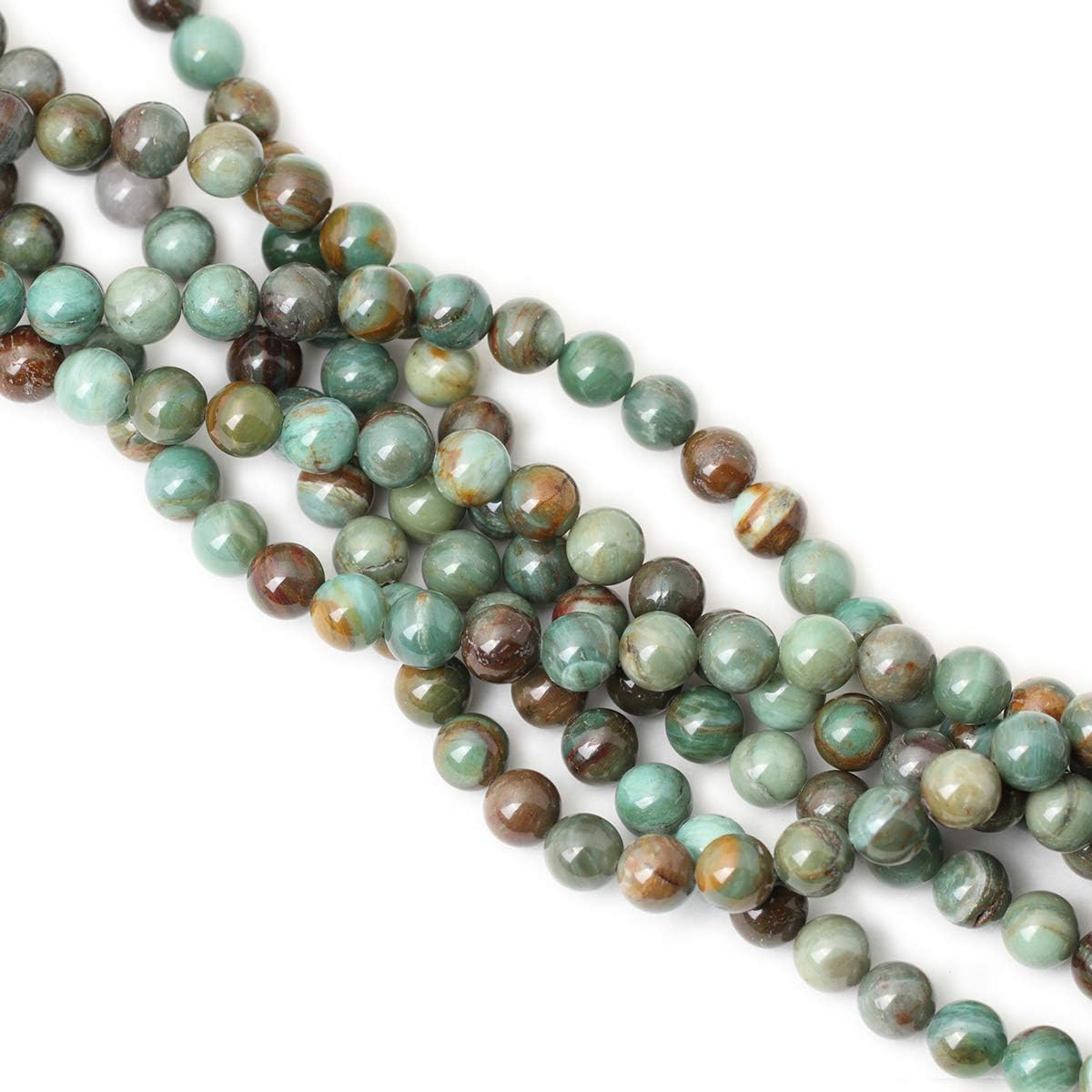 60PCS 6mm Natural Yellow Lemon Jade Gemstone Round Loose Beads for Jewelry Making DIY Findings 1 Strand 15"