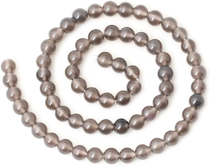 60PCS 6mm Natural Yellow Lemon Jade Gemstone Round Loose Beads for Jewelry Making DIY Findings 1 Strand 15"