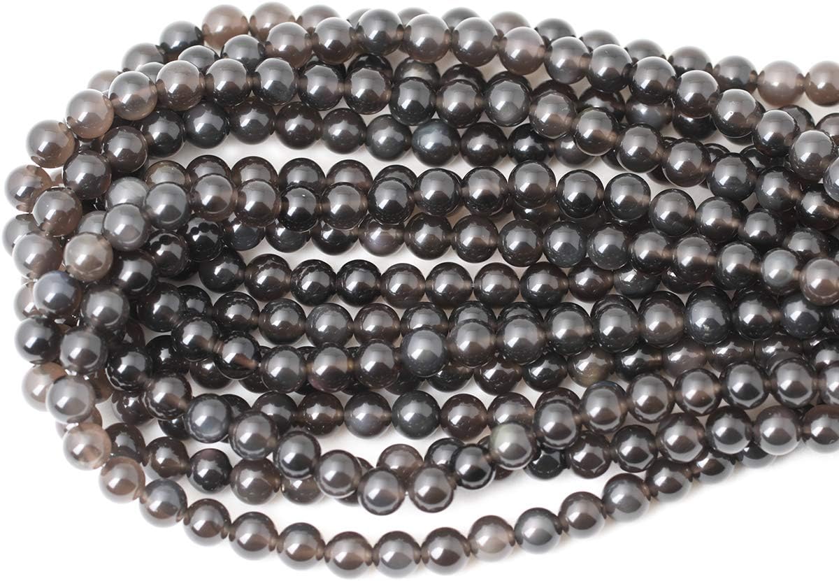 60PCS 6mm Natural Yellow Lemon Jade Gemstone Round Loose Beads for Jewelry Making DIY Findings 1 Strand 15"