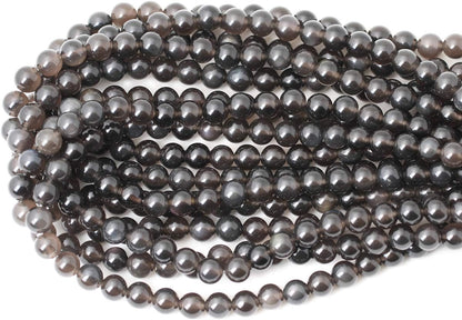 60PCS 6mm Natural Yellow Lemon Jade Gemstone Round Loose Beads for Jewelry Making DIY Findings 1 Strand 15"