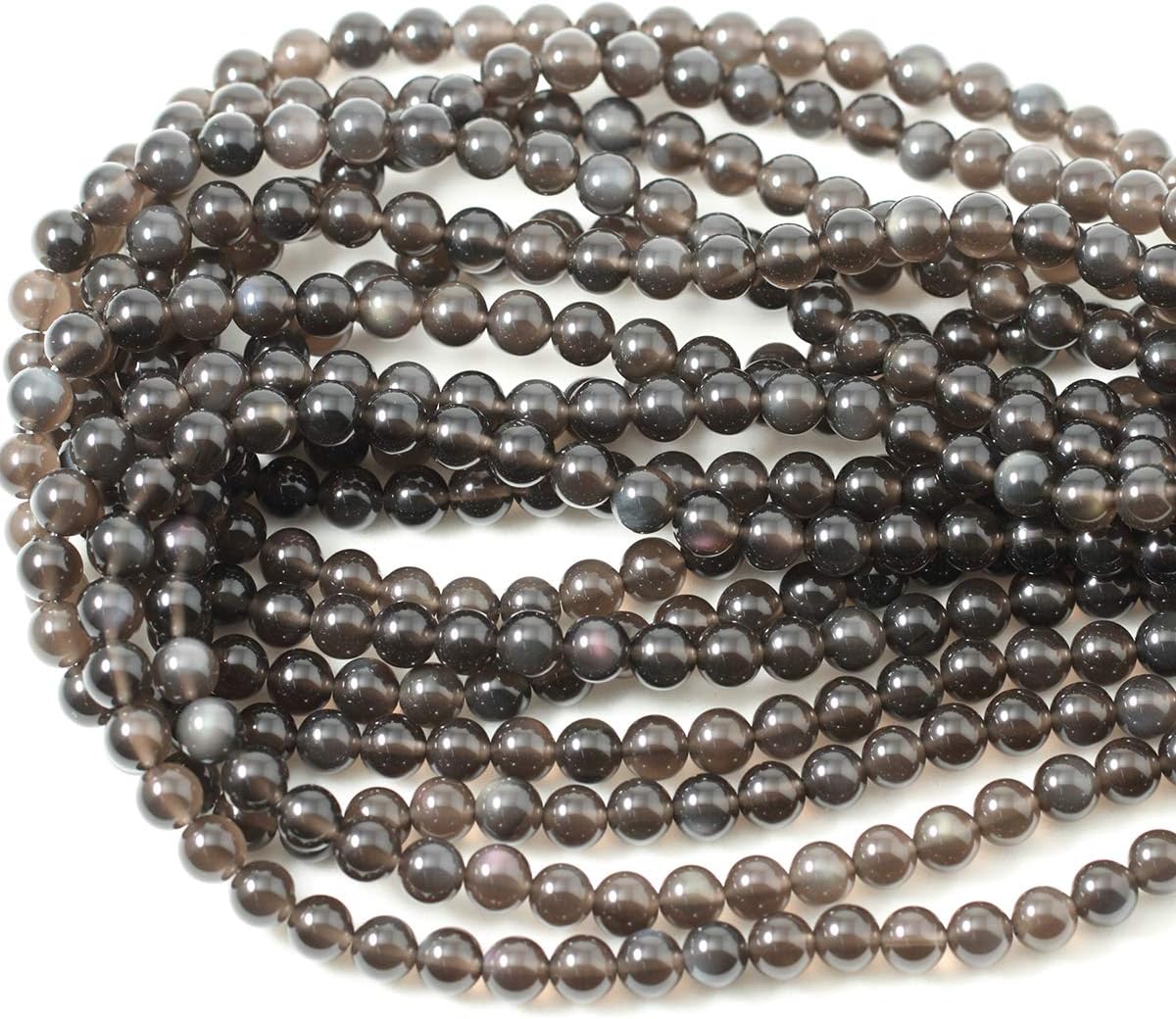 60PCS 6mm Natural Yellow Lemon Jade Gemstone Round Loose Beads for Jewelry Making DIY Findings 1 Strand 15"