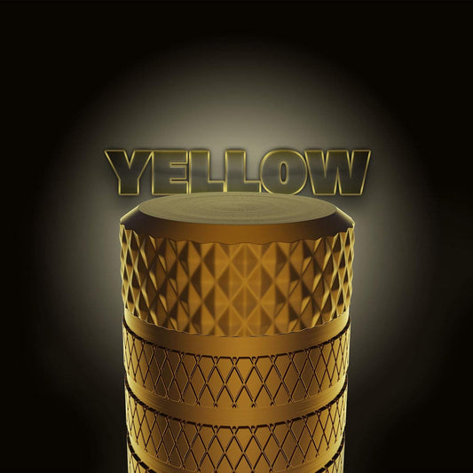 Tire Valve Stem Caps, Aluminum Golden Yellow, 4 Pcs/Pack | Corrosion Resistant, Universal Stem Covers for Cars Trucks Motorcycles SUVs and Bikes
