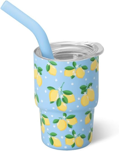 32oz Insulated Tumbler with Lid, Lemon Meringue | Triple Insulated Stainless Steel - Lid Included - Keeps Drinks Cold or Hot - Cup Holder Friendly - Dishwasher Safe