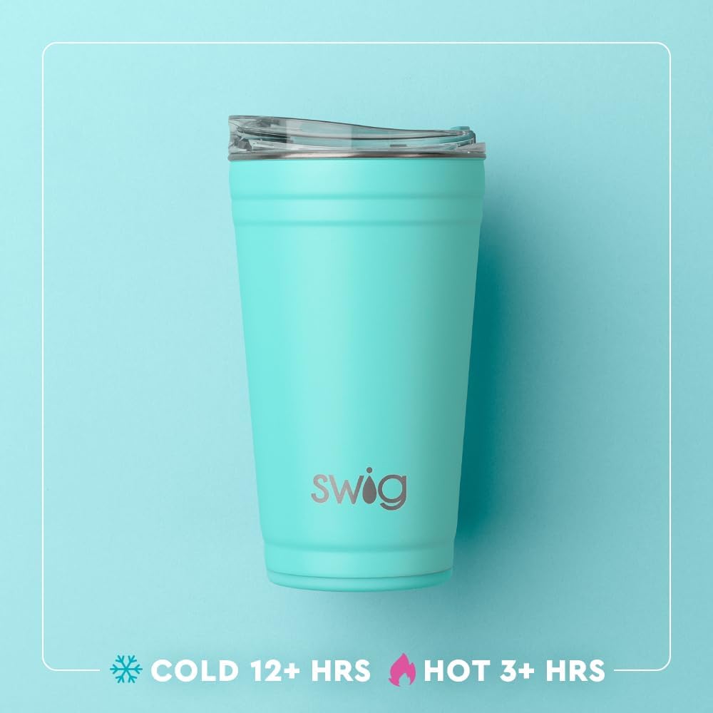 32oz Insulated Tumbler with Lid, Lemon Meringue | Triple Insulated Stainless Steel - Lid Included - Keeps Drinks Cold or Hot - Cup Holder Friendly - Dishwasher Safe