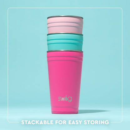 32oz Insulated Tumbler with Lid, Lemon Meringue | Triple Insulated Stainless Steel - Lid Included - Keeps Drinks Cold or Hot - Cup Holder Friendly - Dishwasher Safe