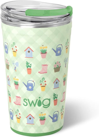 32oz Insulated Tumbler with Lid, Lemon Meringue | Triple Insulated Stainless Steel - Lid Included - Keeps Drinks Cold or Hot - Cup Holder Friendly - Dishwasher Safe
