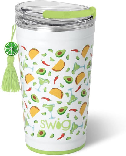 32oz Insulated Tumbler with Lid, Lemon Meringue | Triple Insulated Stainless Steel - Lid Included - Keeps Drinks Cold or Hot - Cup Holder Friendly - Dishwasher Safe