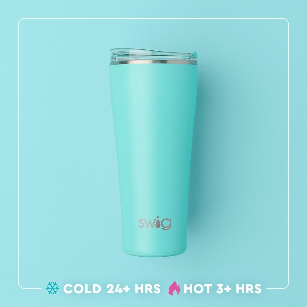 32oz Insulated Tumbler with Lid, Lemon Meringue | Triple Insulated Stainless Steel - Lid Included - Keeps Drinks Cold or Hot - Cup Holder Friendly - Dishwasher Safe