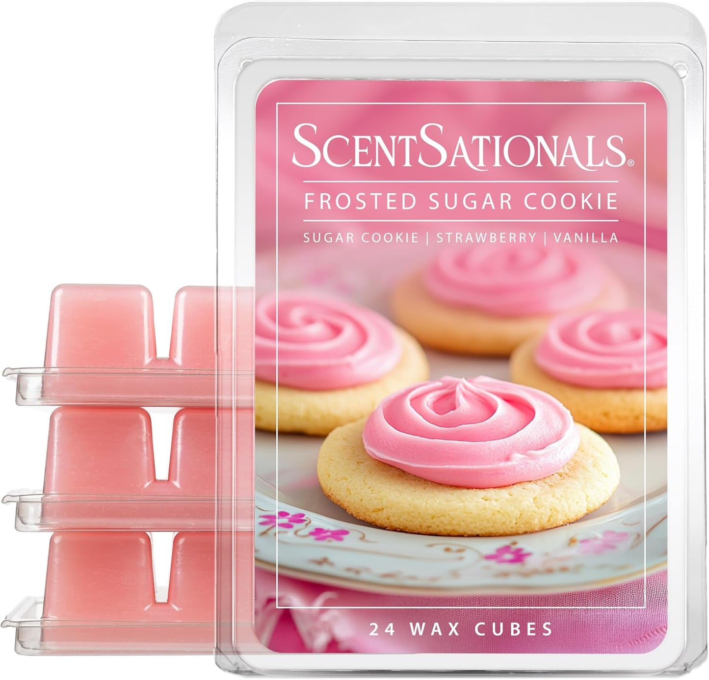 Iced Lemon Sugar Cookies Scented Wax Melts 10oz (24 Cubes) | Cookie Batter, Lemon, & Vanilla Long Lasting Fragrance Melts for Scented Wax Warmers