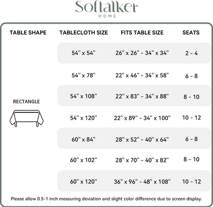 Gingham Checkered Tablecloth Rectangle - Outdoor Waterproof Buffalo Plaid Table Cloth, Stain Resistant Washable Table Cover for Picnic, Camping, Dining - Yellow and White, 54 x 78 Inch
