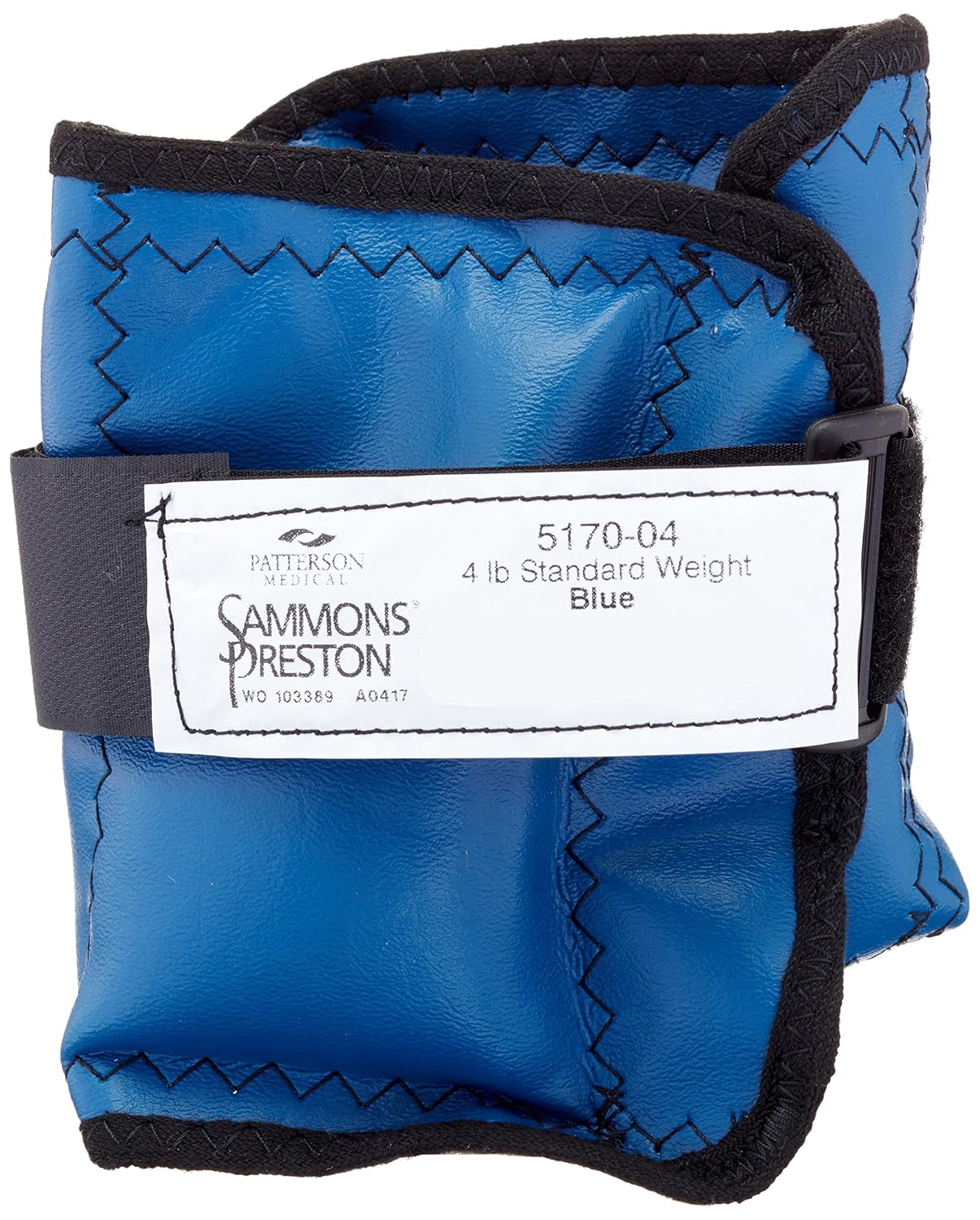 44064 Cuff Weight, 7 lb, Yellow, 2 Velcro Strap & D-Ring Closure, Grommet for Easy Hanging, Lead Free Steel Ankle & Wrist Weights, For Strength Building & Injury Rehab, Sold Individually