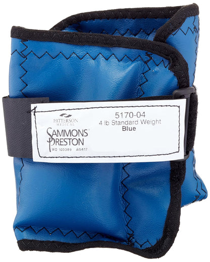 44064 Cuff Weight, 7 lb, Yellow, 2 Velcro Strap & D-Ring Closure, Grommet for Easy Hanging, Lead Free Steel Ankle & Wrist Weights, For Strength Building & Injury Rehab, Sold Individually