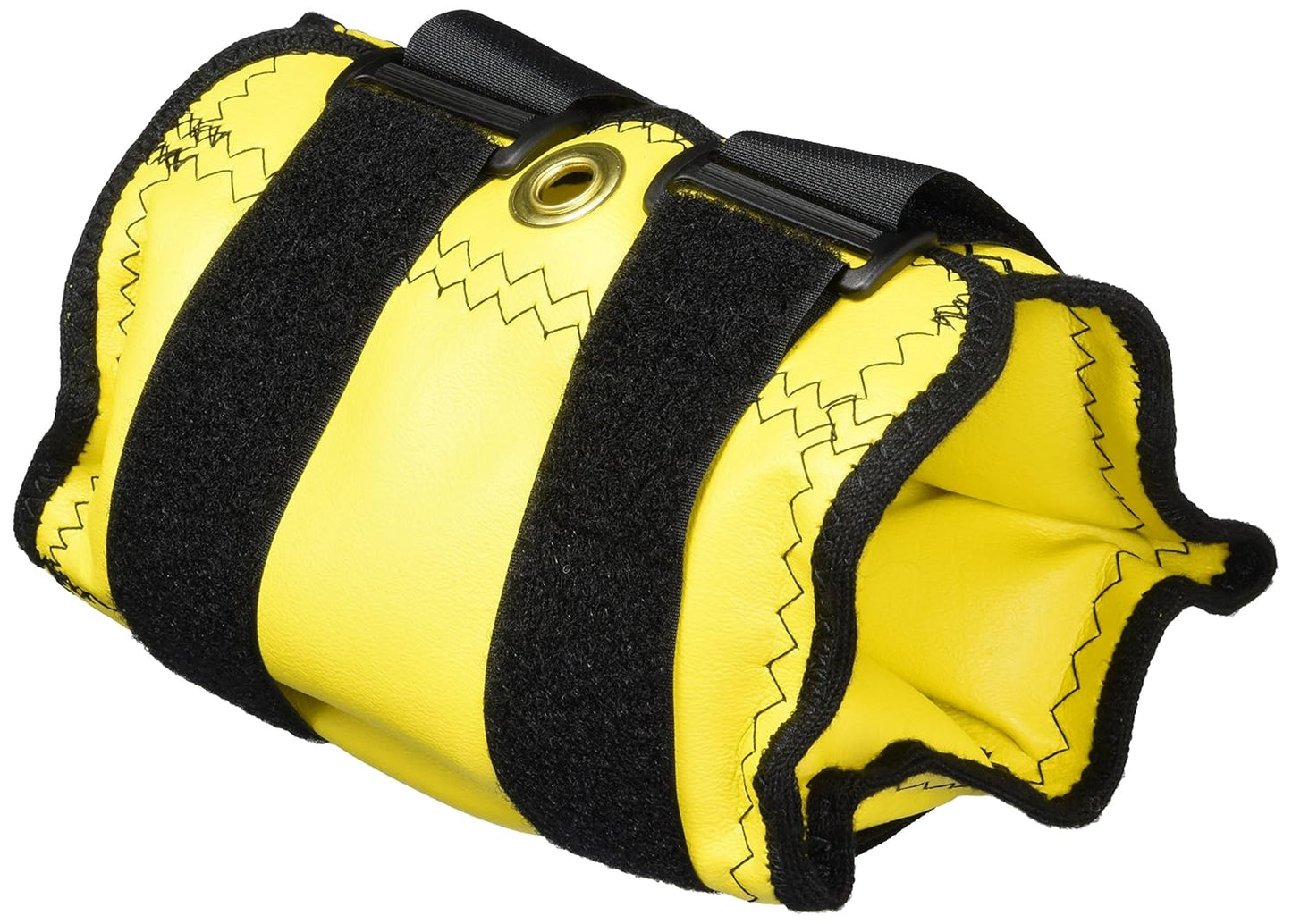 44064 Cuff Weight, 7 lb, Yellow, 2 Velcro Strap & D-Ring Closure, Grommet for Easy Hanging, Lead Free Steel Ankle & Wrist Weights, For Strength Building & Injury Rehab, Sold Individually