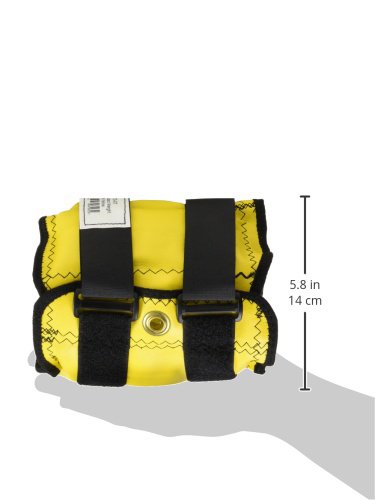44064 Cuff Weight, 7 lb, Yellow, 2 Velcro Strap & D-Ring Closure, Grommet for Easy Hanging, Lead Free Steel Ankle & Wrist Weights, For Strength Building & Injury Rehab, Sold Individually