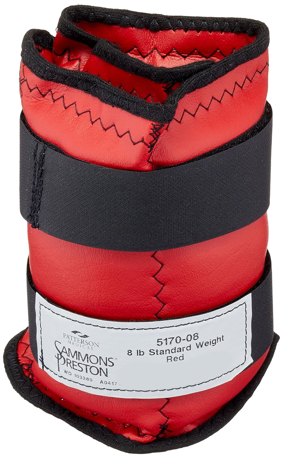 44064 Cuff Weight, 7 lb, Yellow, 2 Velcro Strap & D-Ring Closure, Grommet for Easy Hanging, Lead Free Steel Ankle & Wrist Weights, For Strength Building & Injury Rehab, Sold Individually