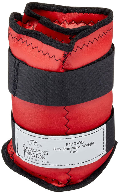 44064 Cuff Weight, 7 lb, Yellow, 2 Velcro Strap & D-Ring Closure, Grommet for Easy Hanging, Lead Free Steel Ankle & Wrist Weights, For Strength Building & Injury Rehab, Sold Individually