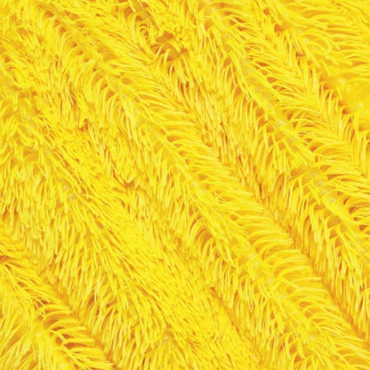 Luxury Shaggy Throw Blanket, Long Pile Plush, Bright Yellow, Soft Decorative Throw for Couch Bed,Gift for Women (63"x79",Bright Yellow)