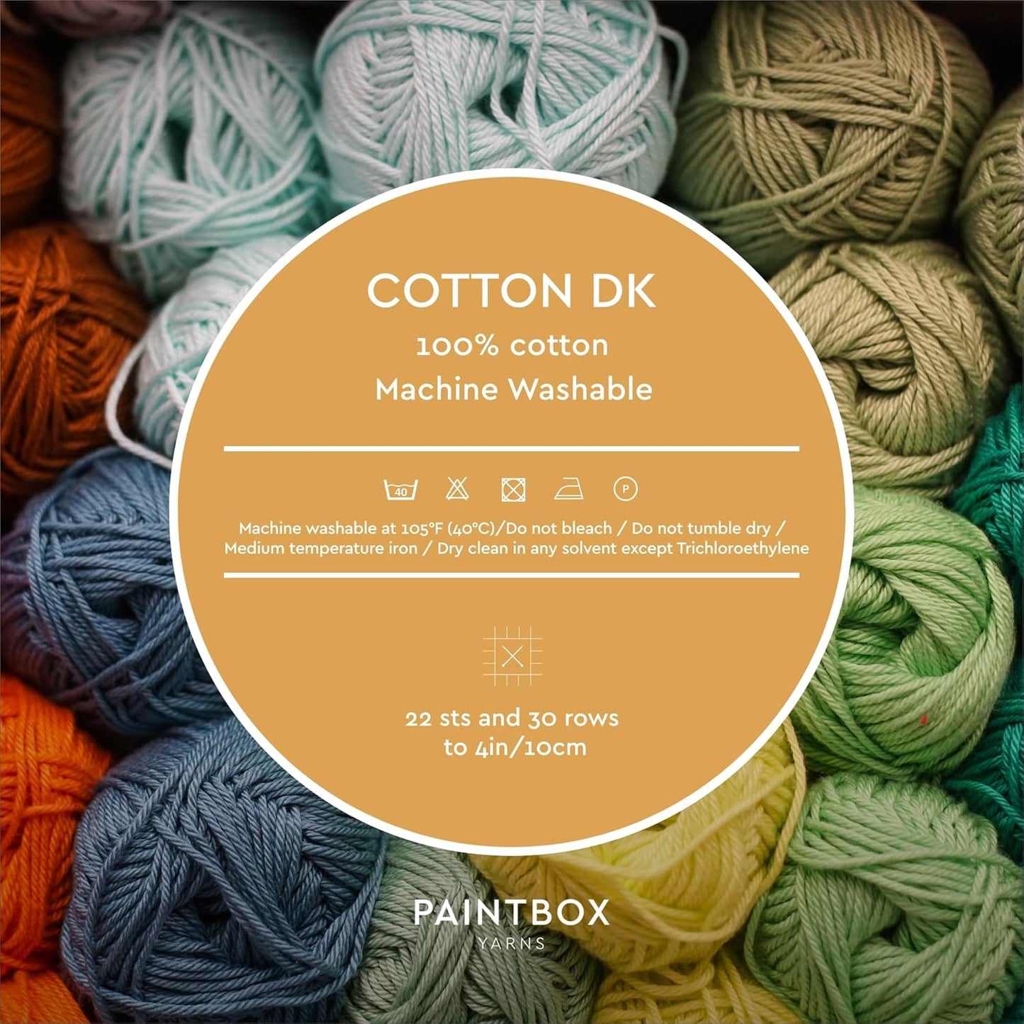 Paintbox Yarns 100% Cotton DK Yarn 1.76oz / 50g, 137yds / 125m | Mustard Yellow Wool For Crochet, Knitting - Soft, Lightweight Double Knit Yarn For Clothes
