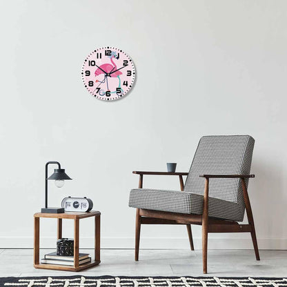 Lemon Wall Clock Yellow-Green Lemon Leaves Battery Powered Wall Clock Silent Non Ticking 10 Inch for Living Room, Kitchen, Home,Bathroom, Bedroom - Colors B