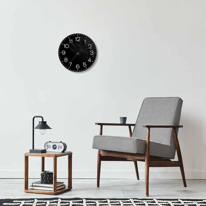 Lemon Wall Clock Yellow-Green Lemon Leaves Battery Powered Wall Clock Silent Non Ticking 10 Inch for Living Room, Kitchen, Home,Bathroom, Bedroom - Colors B