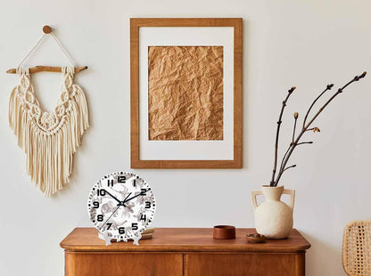 Lemon Wall Clock Yellow-Green Lemon Leaves Battery Powered Wall Clock Silent Non Ticking 10 Inch for Living Room, Kitchen, Home,Bathroom, Bedroom - Colors B