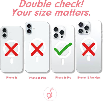 Phone Case for iPhone 16 Pro | Compatible with MagSafe | 10ft Drop Tested | Lemon Gingham