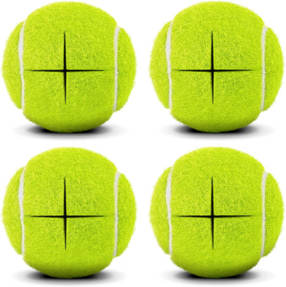 Precut Tennis Balls for Walkers, 4 PCS Heavy Duty Walker Accessories, Walker Tennis Balls Precut for Easy Installation, Universal Walker Glide Balls for Seniors, Furniture Legs & Floor Protection