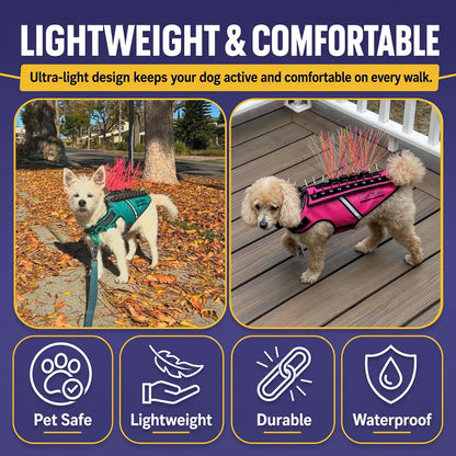Coyotewhiskers Protective Nylon Dog Harness Bristles, Yellow | Nylon Bristles for or Spikevest Help Deter Coyotes, Aggressive Dogs and Birds of Prey Dog Accessory Made in USA