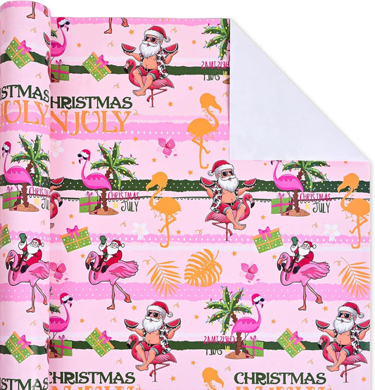 Lemon Wrapping Paper Roll - Yellow Lemon Leaves Floral Gift Wrap Design for Birthday Spring Summer Party Wedding Bridal Shower Total 28.5 sq.ft