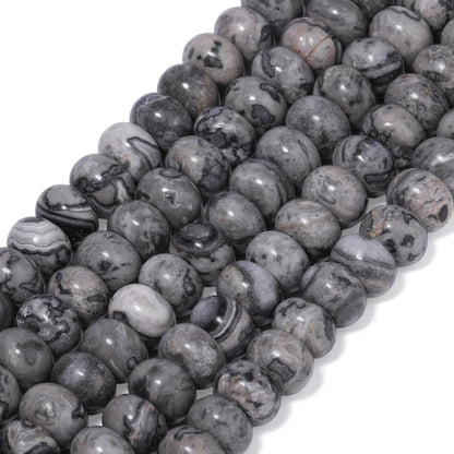 5x8mm Natural Green Lemon Jade Stone Rondelle Beads, 75PCS Spacer Round Loose Abacus Beads for Jewelry Making, Gemstone for Bracelet Necklace Earrings, Arts and Crafts - Colors D