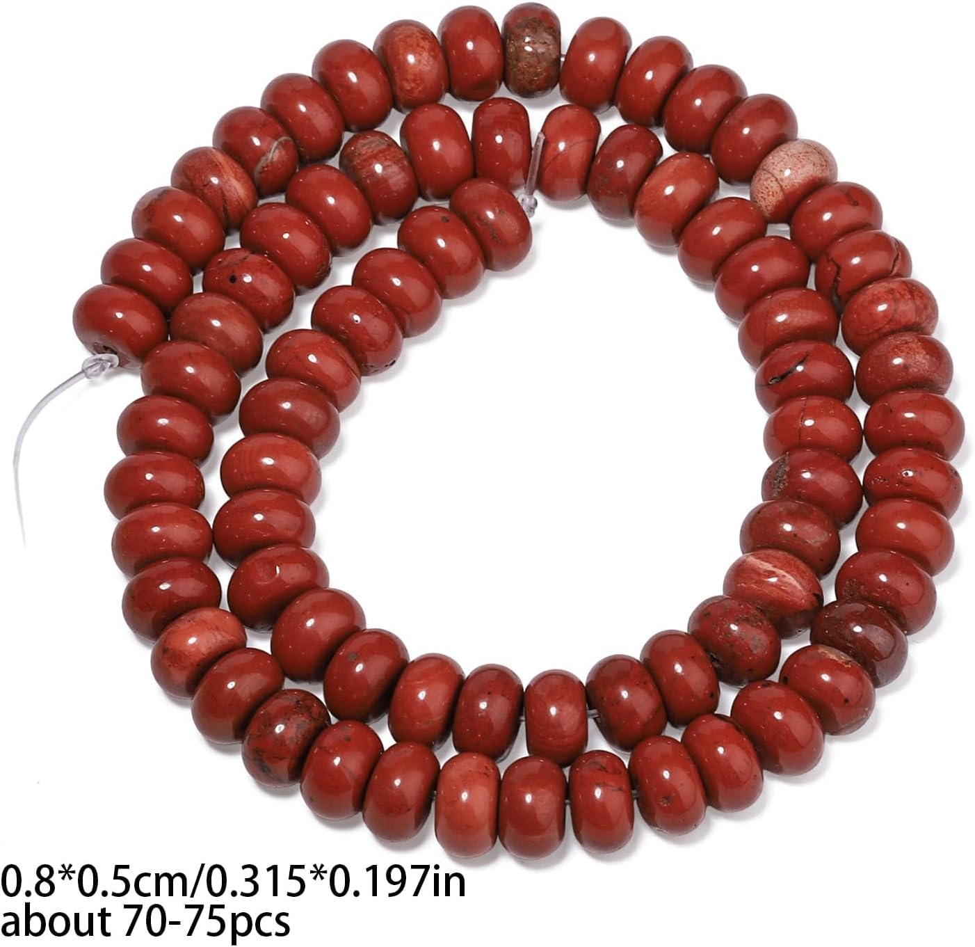 5x8mm Natural Green Lemon Jade Stone Rondelle Beads, 75PCS Spacer Round Loose Abacus Beads for Jewelry Making, Gemstone for Bracelet Necklace Earrings, Arts and Crafts - Colors D