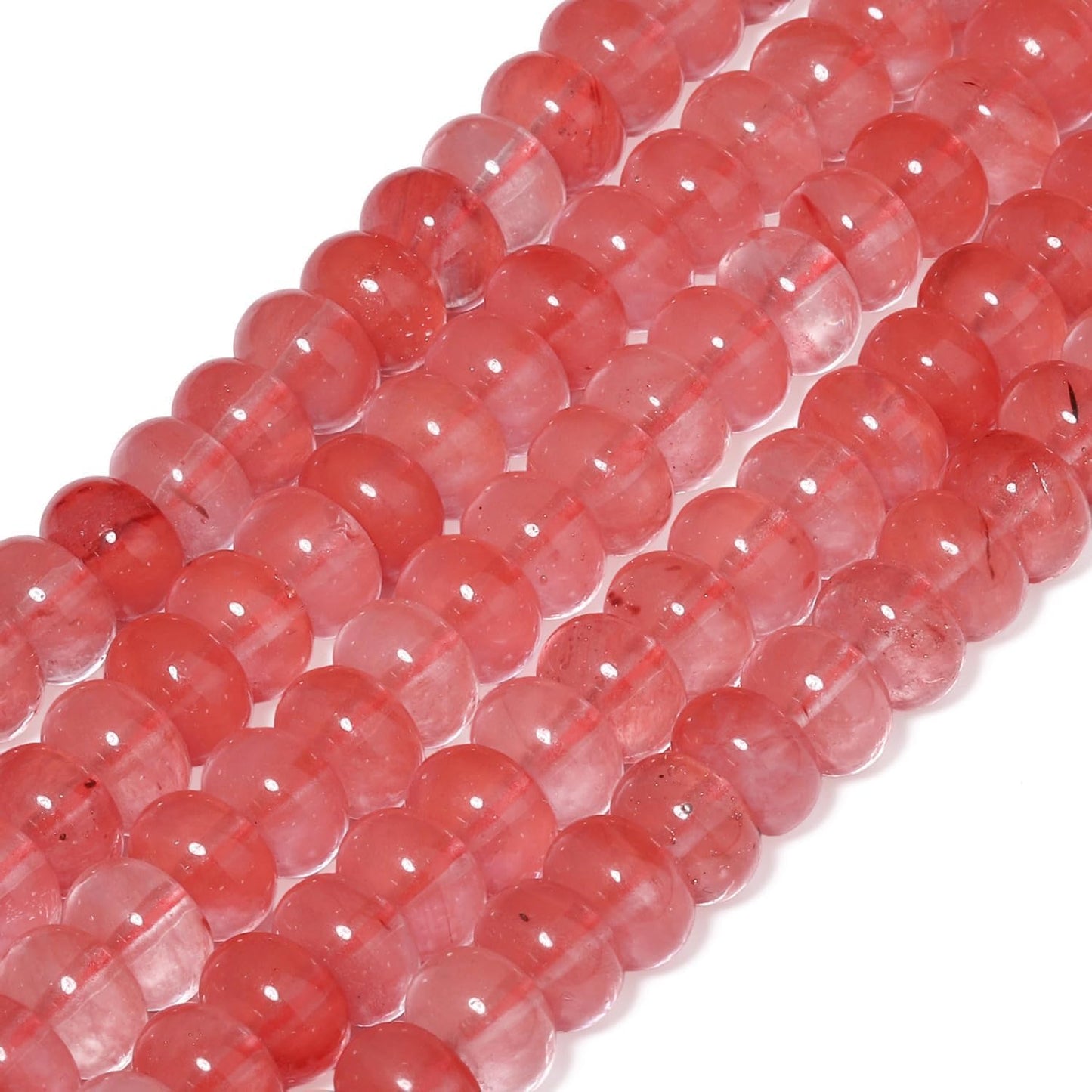 5x8mm Natural Green Lemon Jade Stone Rondelle Beads, 75PCS Spacer Round Loose Abacus Beads for Jewelry Making, Gemstone for Bracelet Necklace Earrings, Arts and Crafts - Colors D
