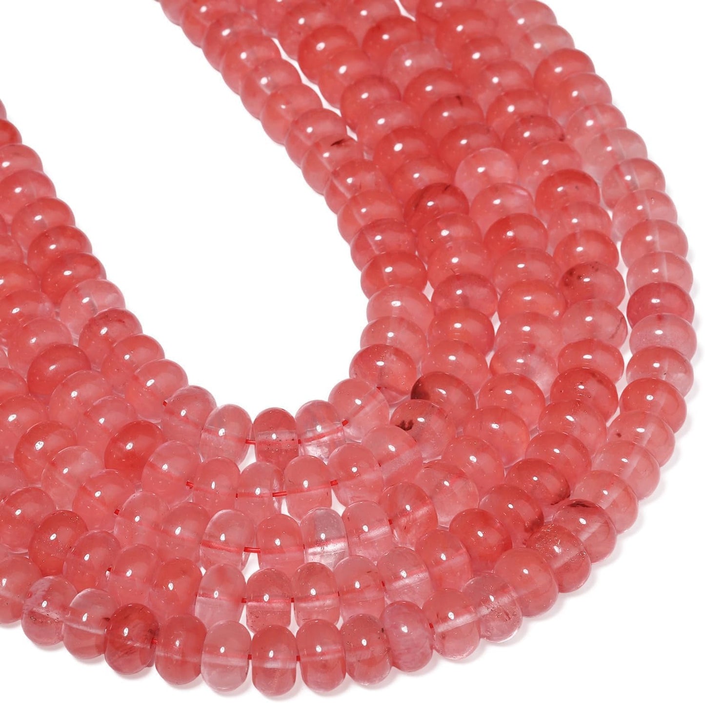 5x8mm Natural Green Lemon Jade Stone Rondelle Beads, 75PCS Spacer Round Loose Abacus Beads for Jewelry Making, Gemstone for Bracelet Necklace Earrings, Arts and Crafts - Colors D