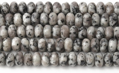 5x8mm Natural Green Lemon Jade Stone Rondelle Beads, 75PCS Spacer Round Loose Abacus Beads for Jewelry Making, Gemstone for Bracelet Necklace Earrings, Arts and Crafts - Colors D