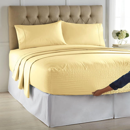 Bed Tite Microfiber Sheet Set - Queen, Lemon