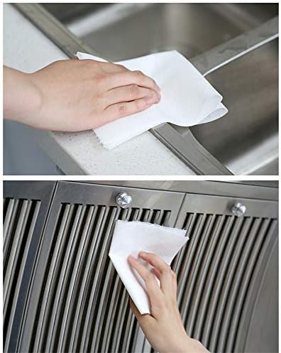 Cleaning Towels, Dish Towels and Dish Cloths, Reusable, Absorbent, Dry Quickly, 60 Sheets/Pack, Yellow