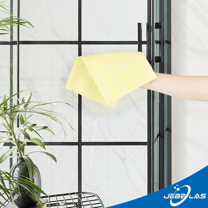 Cleaning Towels, Dish Towels and Dish Cloths, Reusable, Absorbent, Dry Quickly, 60 Sheets/Pack, Yellow