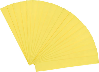 20-Pack Crepe Paper, 3.3ft x 20 Inch /100 x 50cm Soft Wide Crepe Paper Streamer Sheet, Decorative Craft Streamer for DIY Craft/Flower Making/Decoration [Lemon Yellow]
