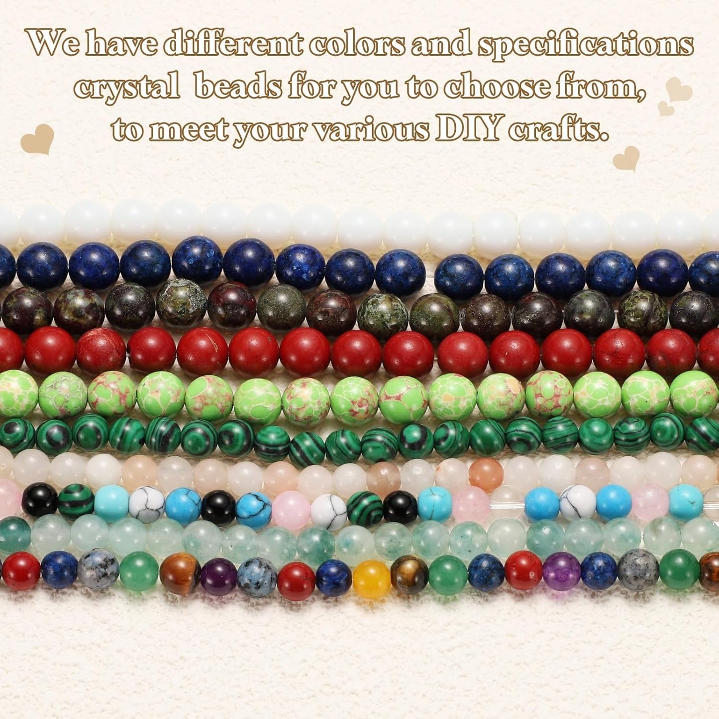50pcs Natural Stone Beads 6mm Yellow Jade Round Gemstone Stone Loose Beading Real Genuine Smooth Balls Bead for Jewelry Making Bracelets Necklace Earrings DIY