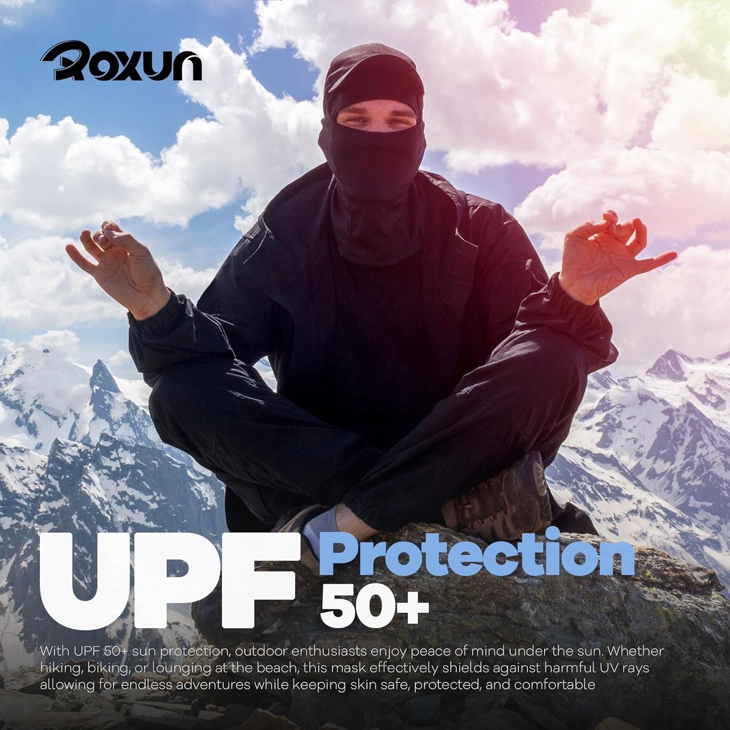Ski Mask Balaclava, Motorcycle Summer Cooling Breathable UV Protector