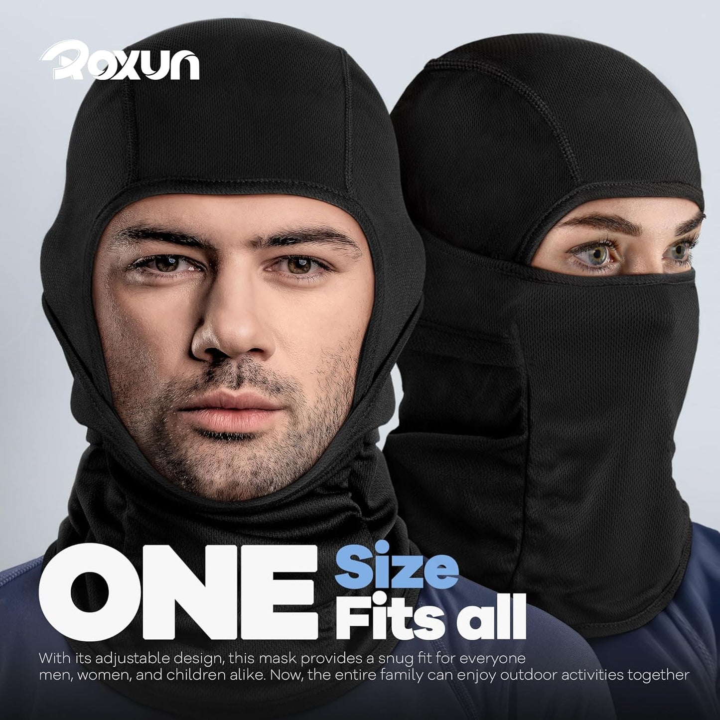 Ski Mask Balaclava, Motorcycle Summer Cooling Breathable UV Protector